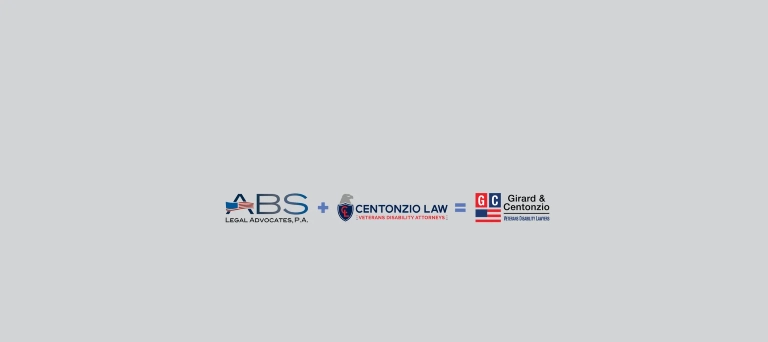 Logos of ABS Legal Advocates and Centonzio Law with text indicating their merger into Girard & Centonzio law firm.